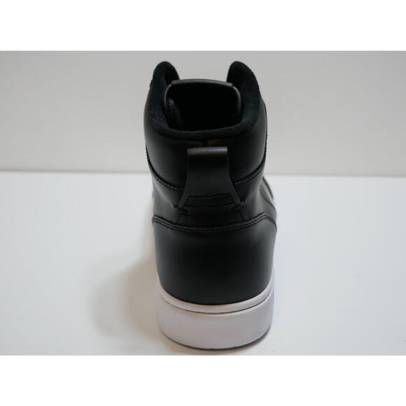 NEW POLO RALPH LAUREN COURT LEATHER HIGH TOP BLACK SNEAKER SHOES MENS SIZE - 10 - Picture 9 of 16